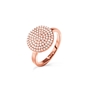 Discus Rose Gold Plated Large Ring-